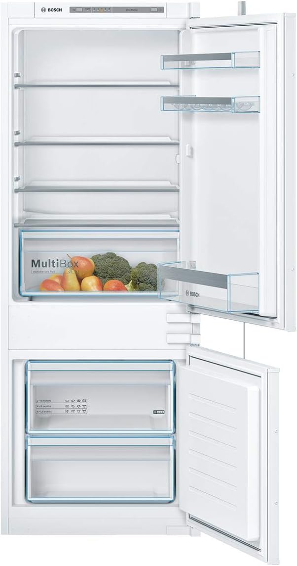 Bosch KGN36NWEA Serie 2 Kühl-Gefrier-Kombination, 186 x 60 cm, 215 L Kühlen & 87 L Gefrieren, NoFrost nie wieder abtauen, LED-Beleuchtung gleichmäßige Ausleuchtung