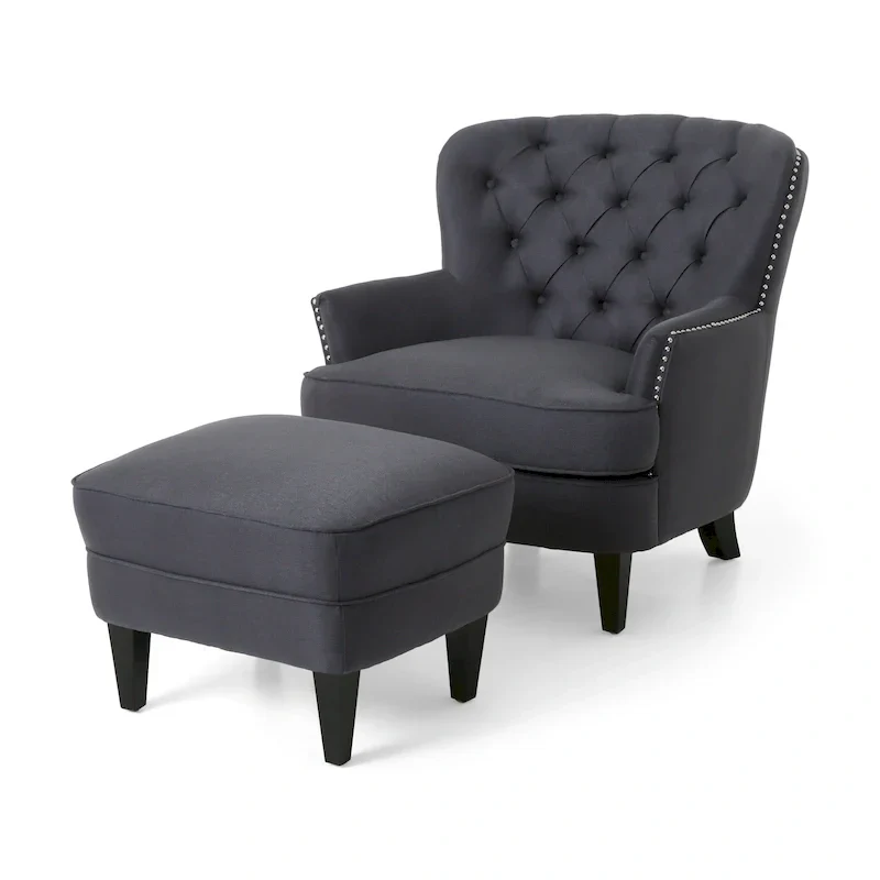 Christopher Knight Home Correia Club Chair and Ottoman Duo