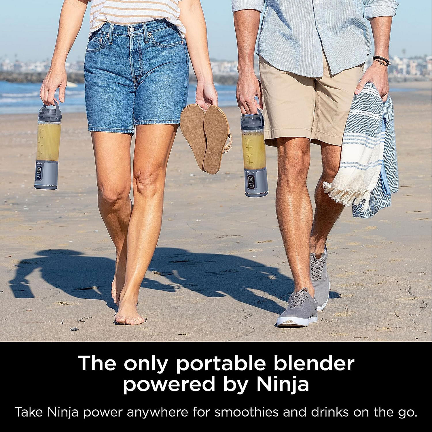 2025 Ninja Blast Batidora Portátil Inalámbrica Azul Denim | BC151UKNV