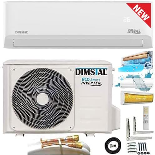 12000 BTU 3,6 kW Condizionatore d'aria split QuickConnect ULTRA + Riscaldamento ECO Smart WiFi-Ready/Super Ionizzatore/Auto-Pulizia/Follow Me set completo silenzioso incl. tubi QuickConnect da 4m