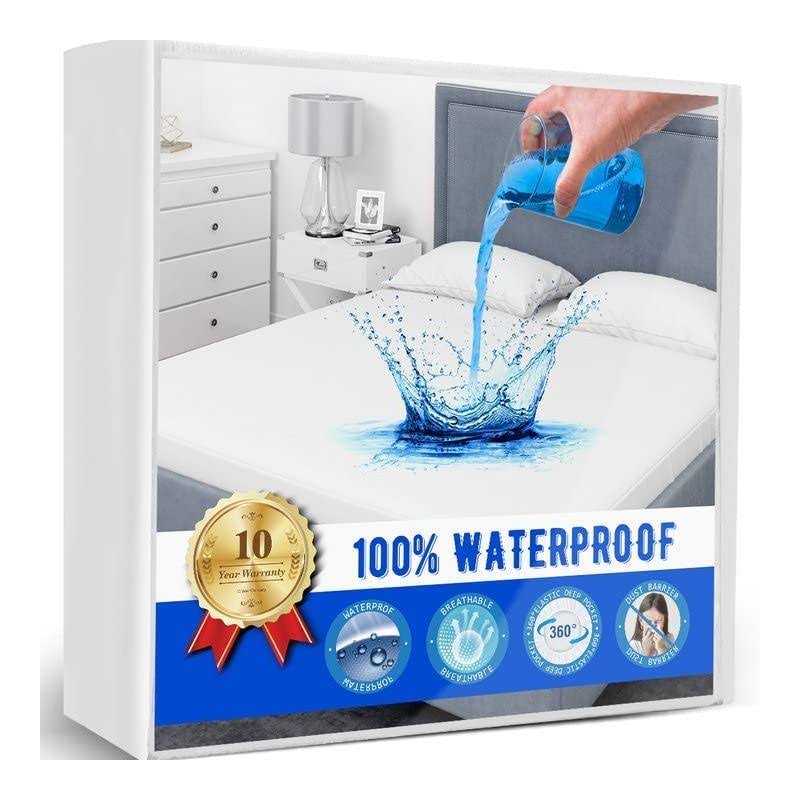 Artivestion Twin Mattress Protector Waterproof Mattress Protector Twin Mattress Pad Cover Noiseless Soft Breathable Cotton Terry Twin Mattre