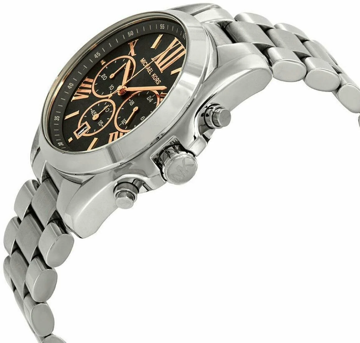 Michael Kors Bradshaw Chronograph Grey Dial Silver Men's Watch - MK6557