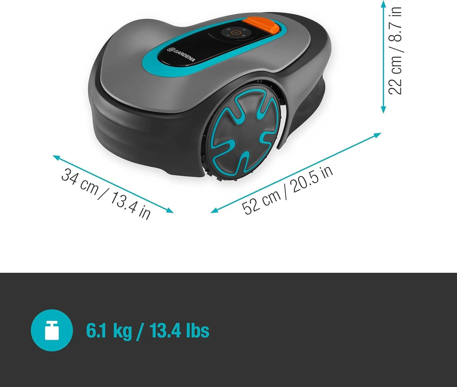 2025 Gardena M?hroboter SILENO minimo 350 m2: Intelligente Robotmaaier met Optimale Connectiviteit, Programmeerbaar via Gardena Bluetooth App (15208-47)
