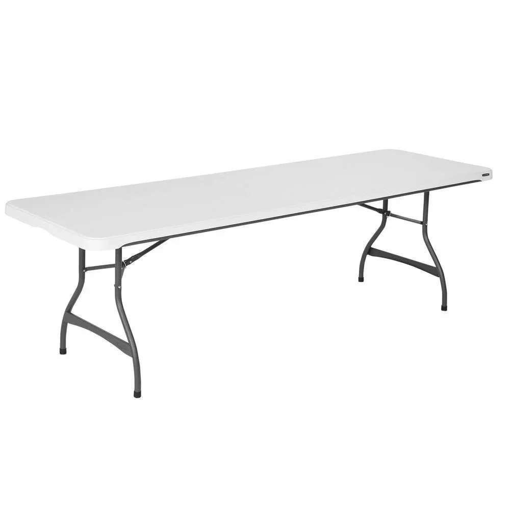 Lifetime 4-Pack Commercial Stackable Folding Table 8 Feet - White (80344)