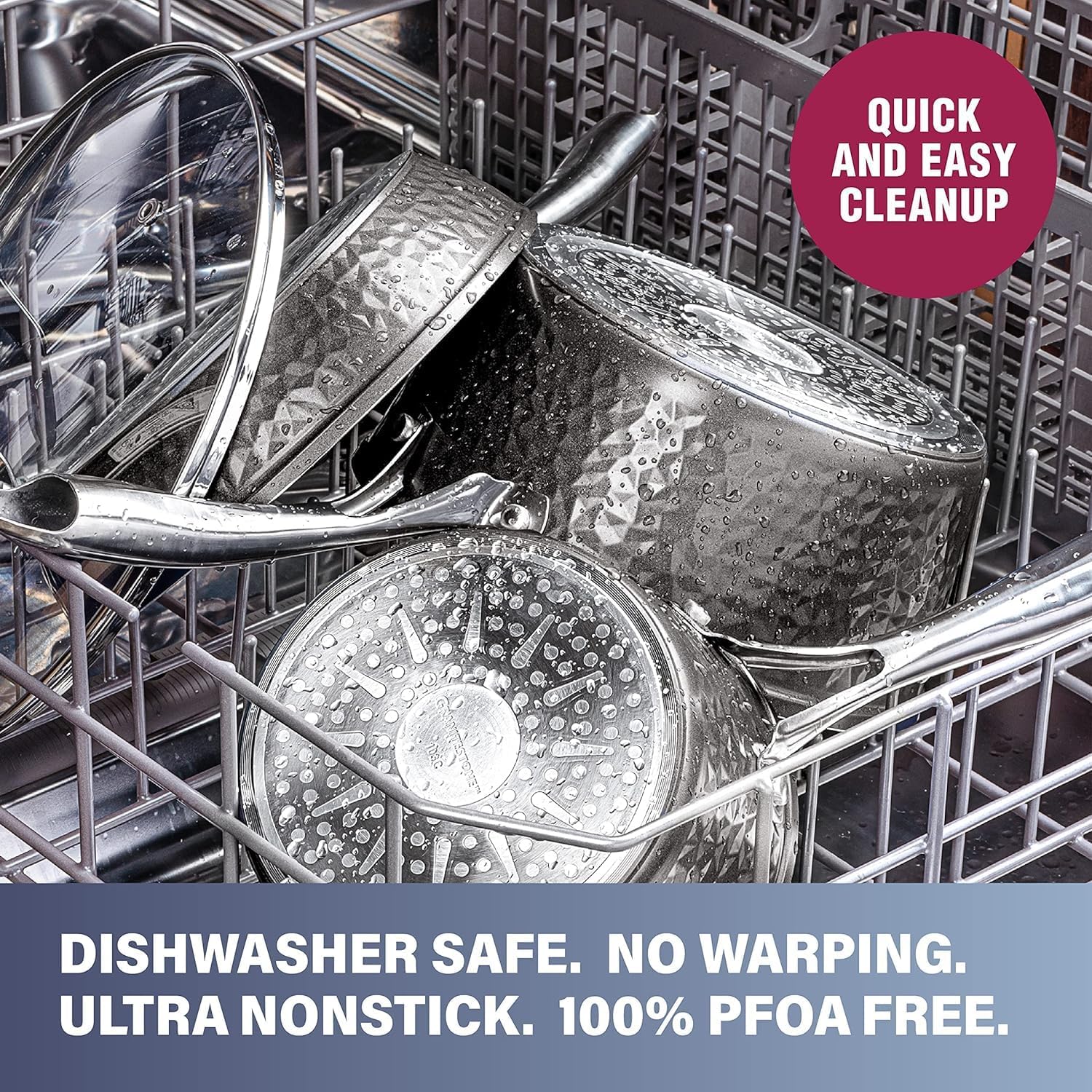10 Pc Kitchen Pots and Pans Set Non Stick, Stainless Steel Cookware Set, Non Stick Pots and Pan Set, Kitchen Cookware Set, Pot and Pan Set, Dishwasher Safe
