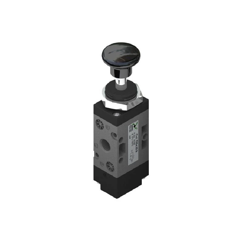 Pneumax T224.32.8 3/2 Pushbutton Valve