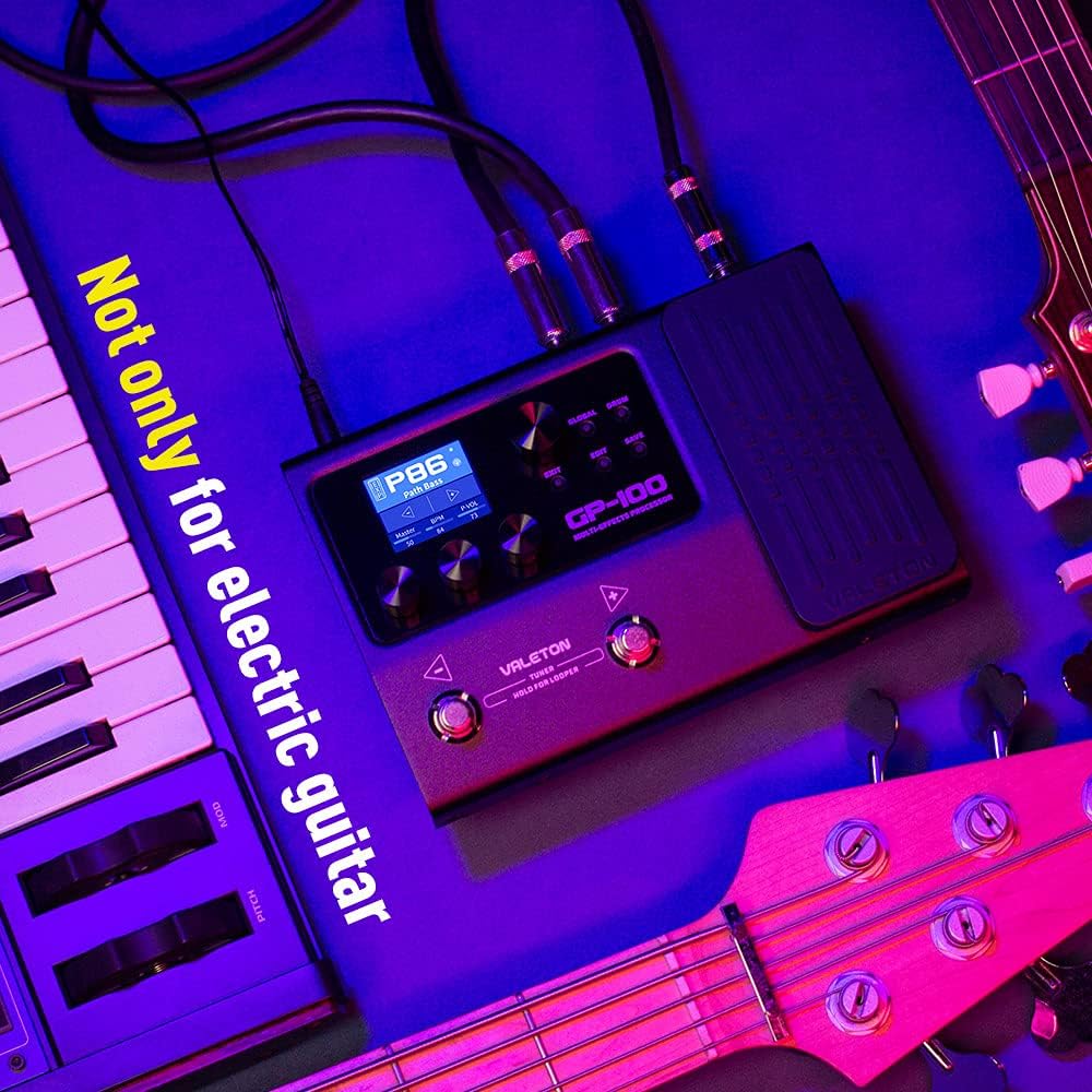 Valeton GP-200 Multi-Effects Guitar/Bass Pedal with Amp Modeling, IR Cab Simulation, MIDI, USB Interface