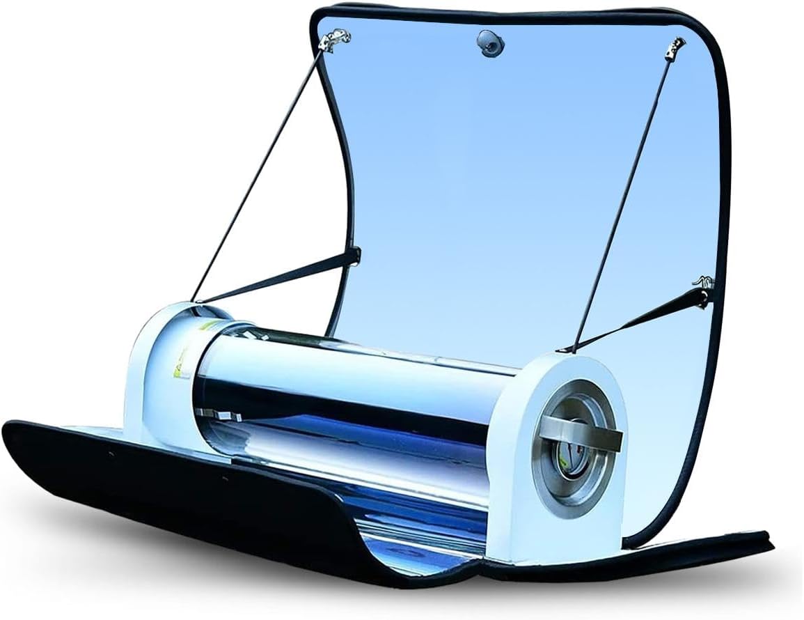 SolarCook Stainless Steel Portable Solar Oven, 4.5L Capacity, with Thermometer for Camping & Outdoor Cooking