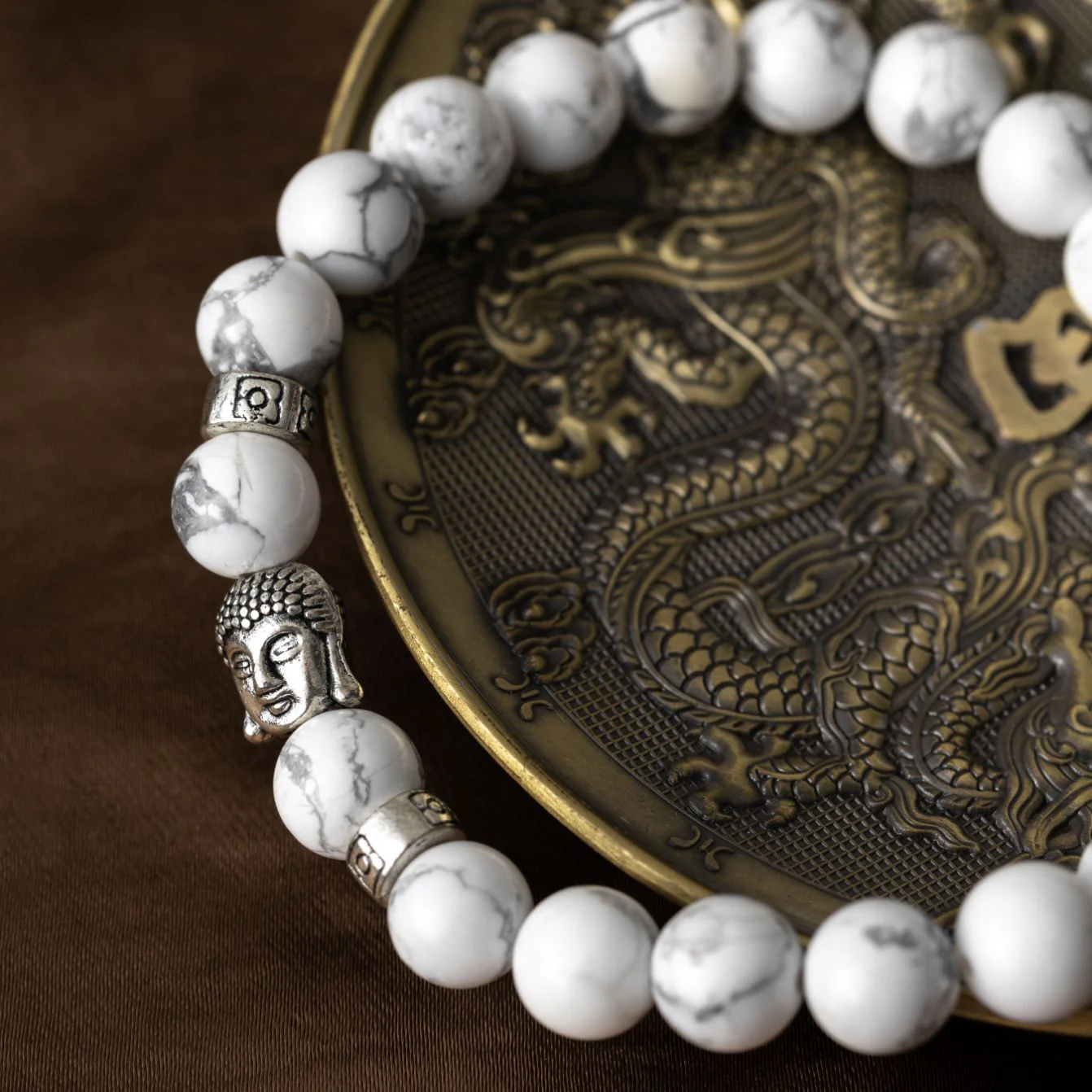 Boeddha Armband - Wit Howliet - Tevredenheid