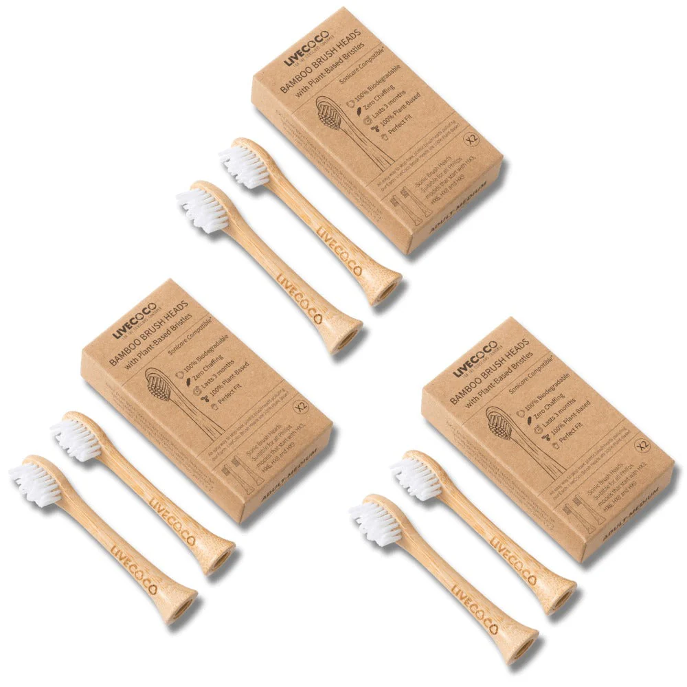 LiveCoco? Philips Sonicare compatible Electric Brush Heads (Medium)