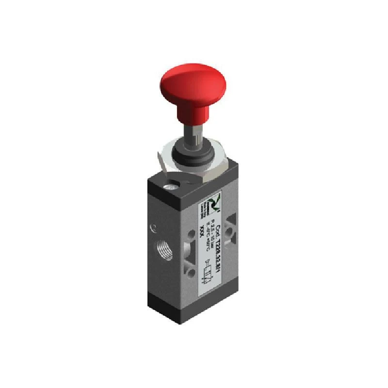 Pneumax T228.32.8/2 3/2 Pushbutton Valve
