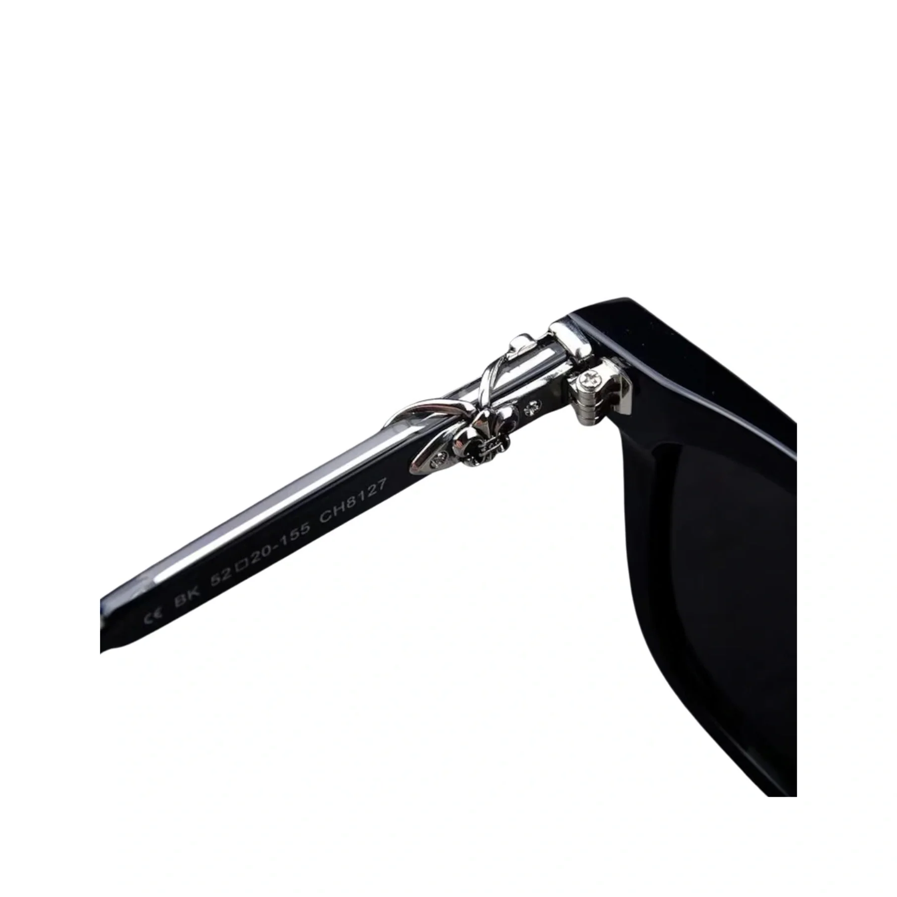 Black Chrome Hearts Titanium Polarized Sunglasses