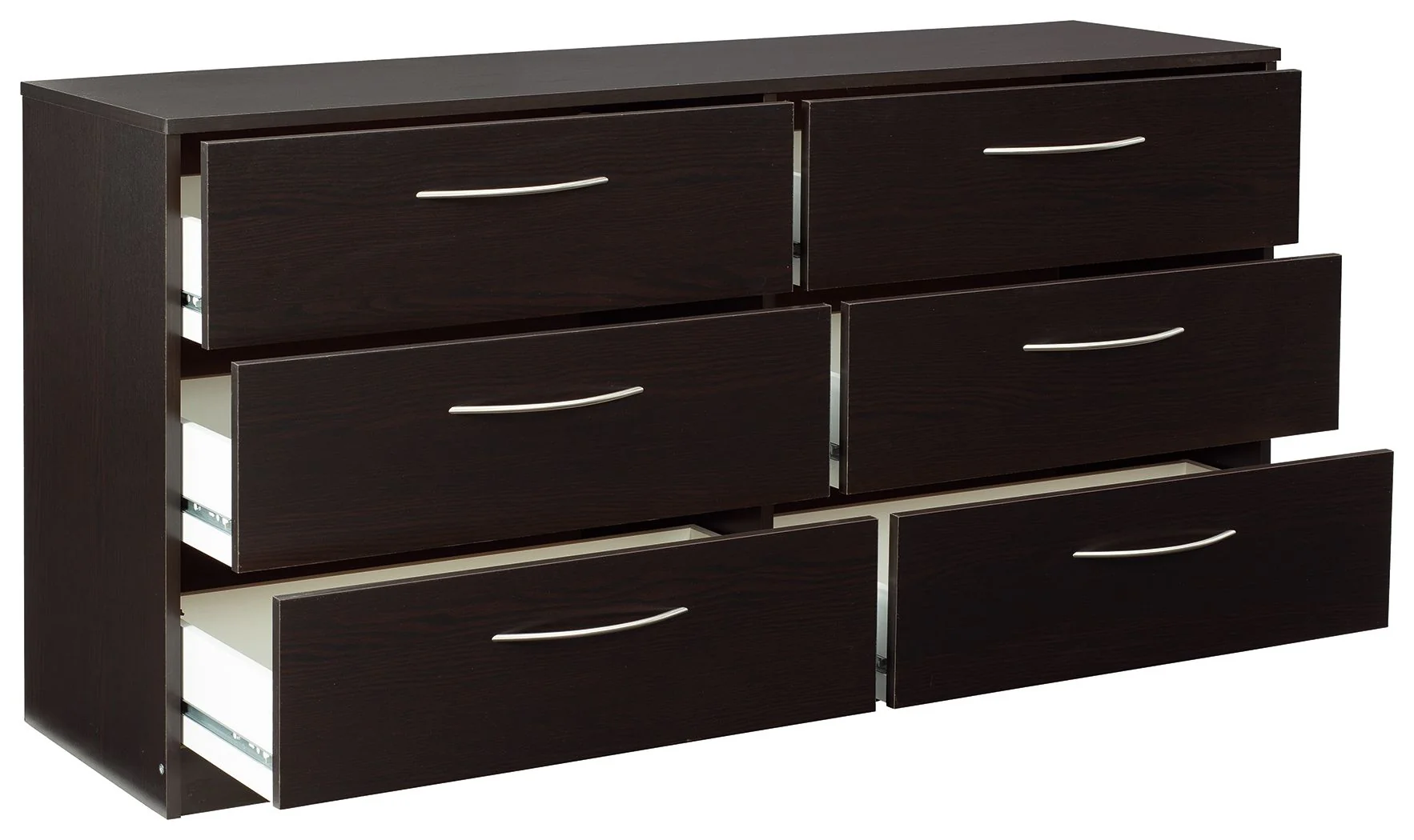 Cómoda Finch – Negra – Seis Cajones