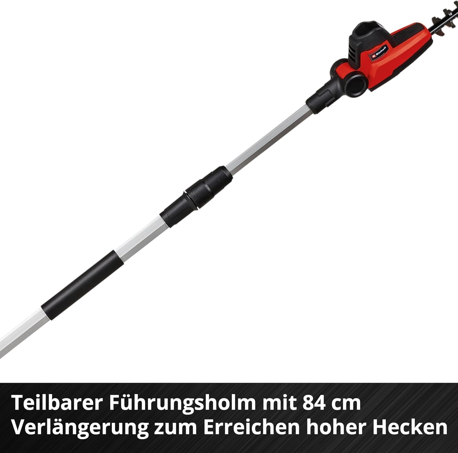 Einhell Akku-Teleskop-Heckenschere GC-HH 18/45 Li T-Solo Power X-Change (Lithium-Ionen, Hauptgriff drehbar, Metallgetriebe, Motorkopf 7-fach neigbar, ohne Akku und Ladegert)