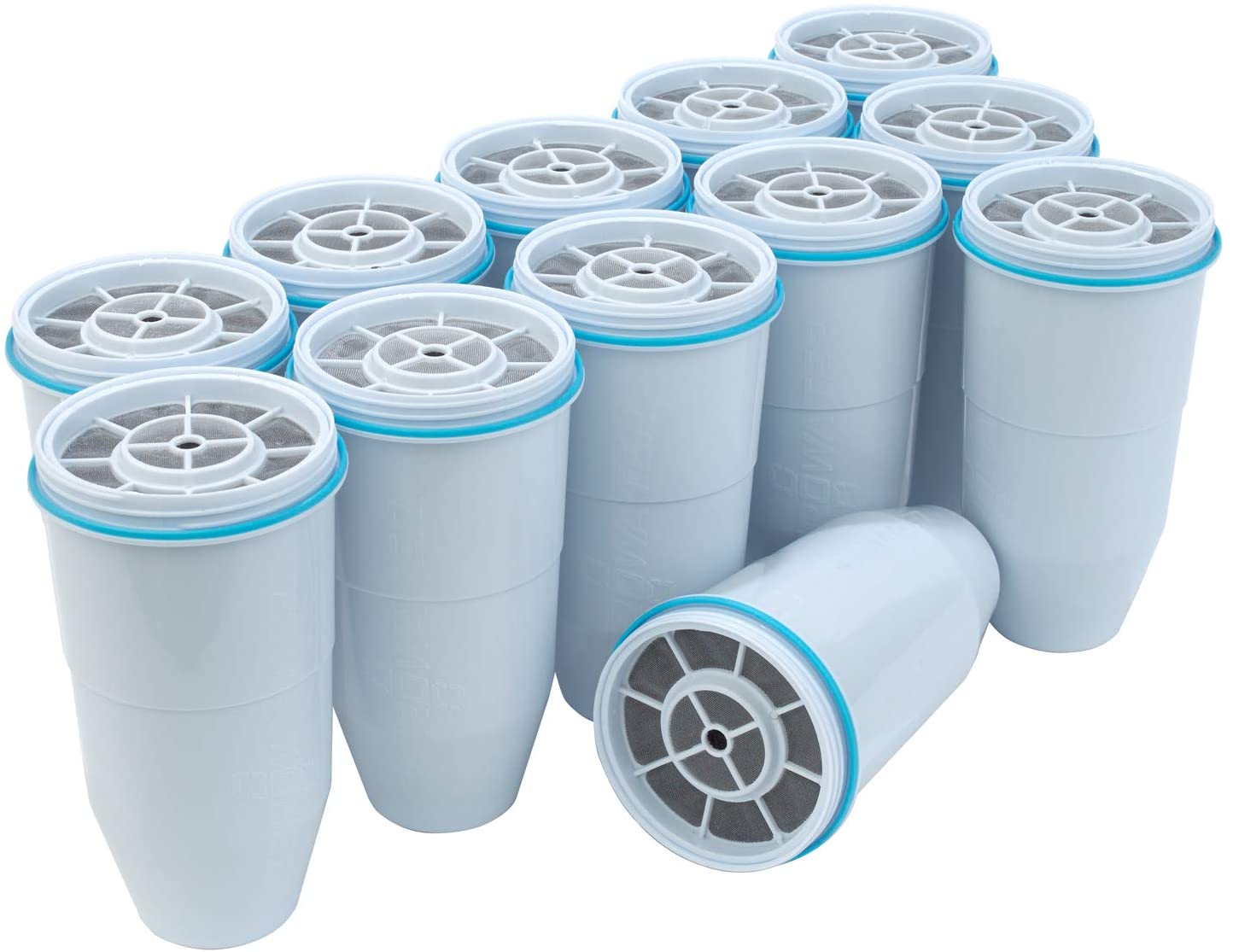 ZeroWater 12-Pack BPA-Free Replacement Water Filters, 5-Stage Ion Exchange, NSF Certified for Lead Removal