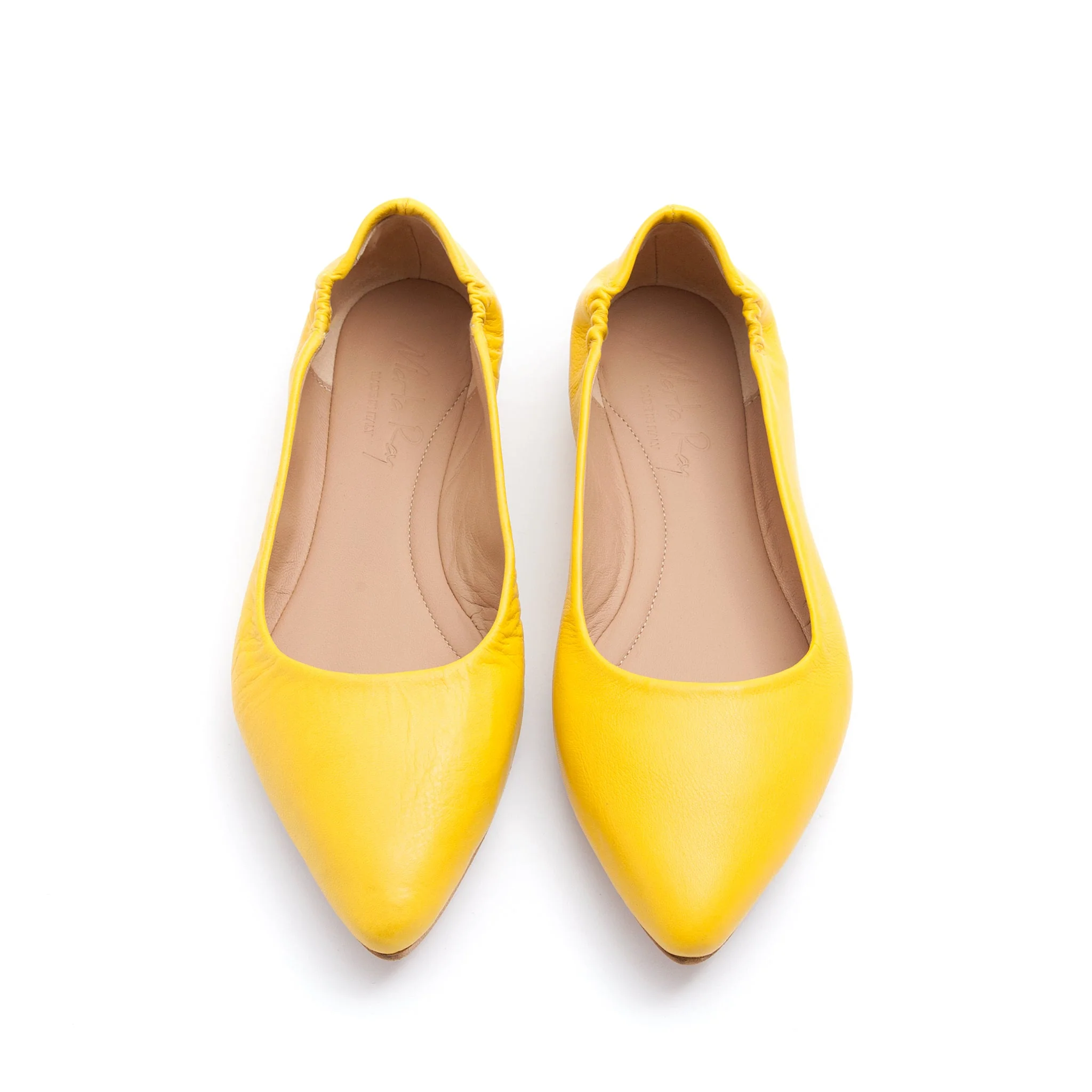 Ballerina punta sacchetto mousse sole