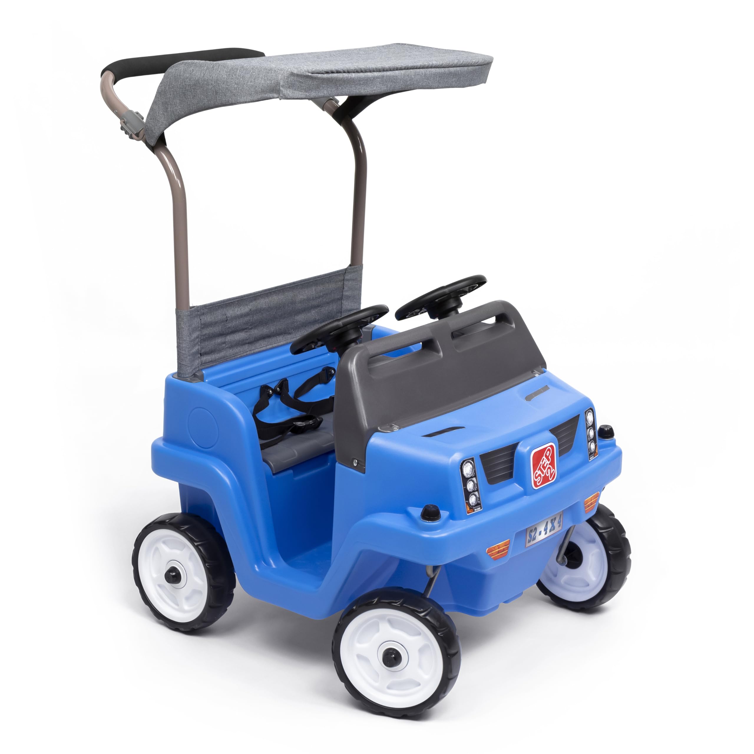 Step2 Side-by-Side Push Around SUV, Kids Push Car, 2 Seats