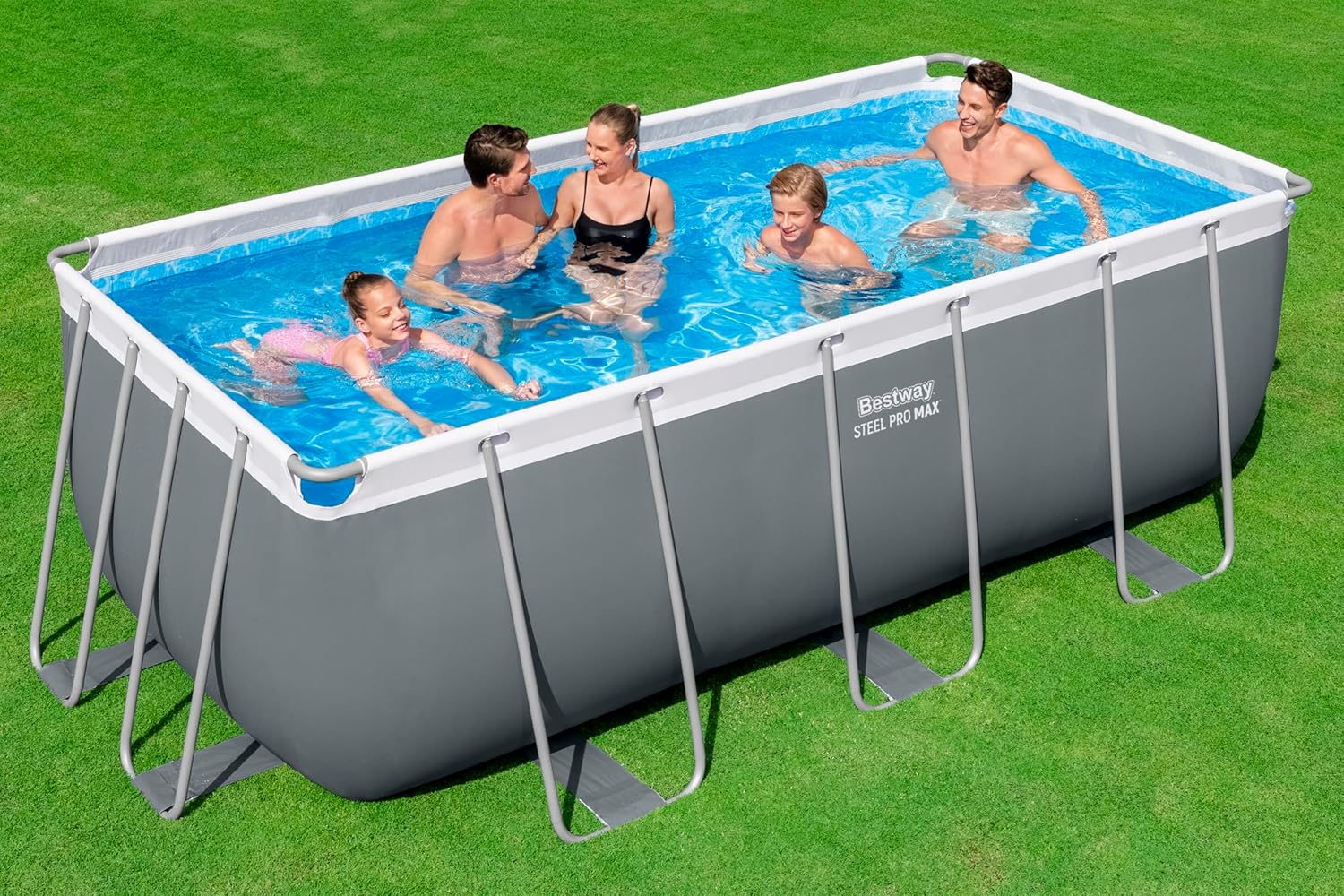 Bestway Juego de Piscina Rectangular de 13'6