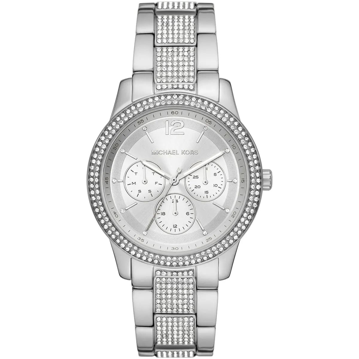 Michael Kors Oversized Tibby Pav�� Silver-Tone Women's Watch - MK7294