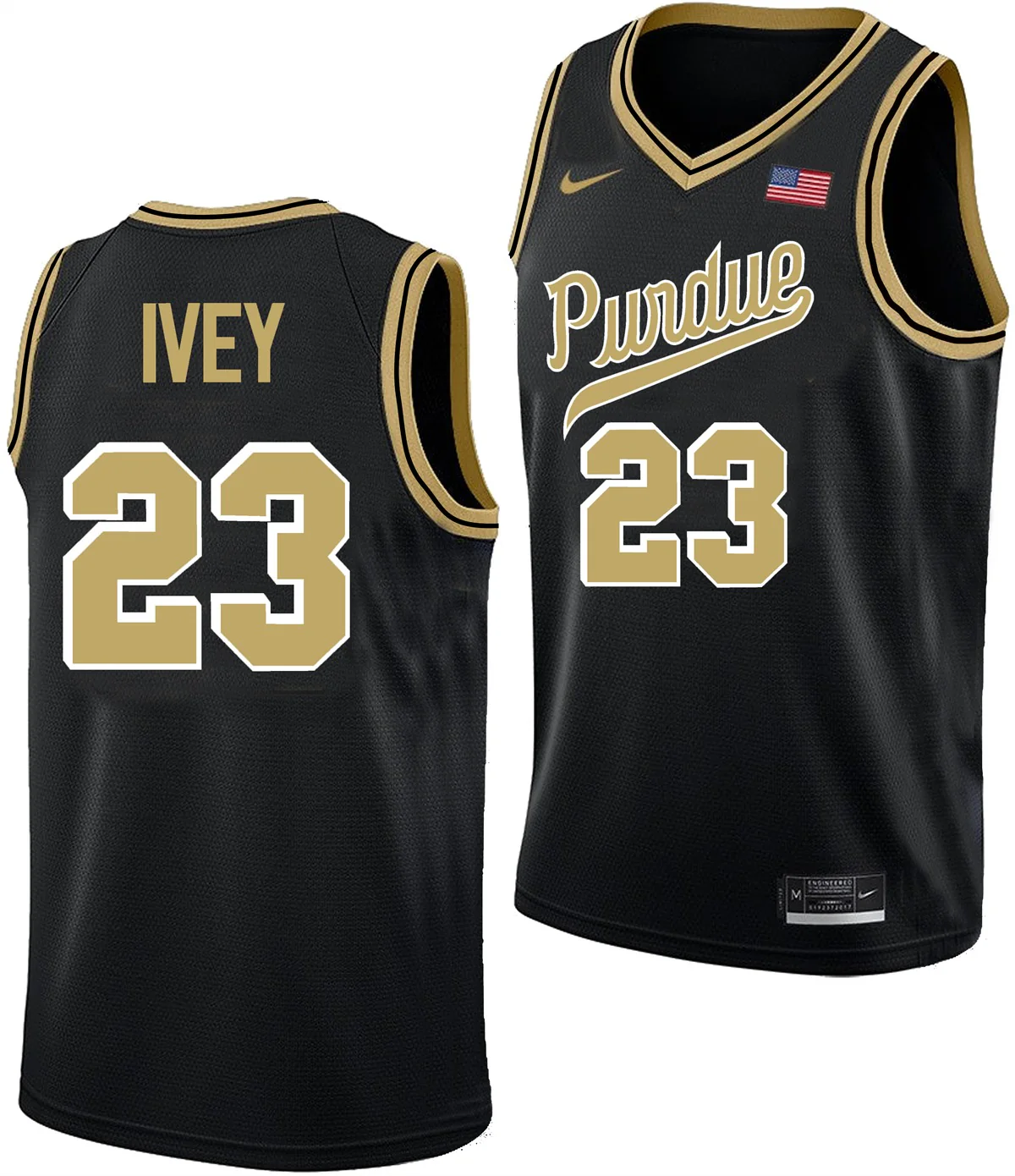 Men's #23 Jaden Ivey Purdue Boilermakers College Basketball Jersey