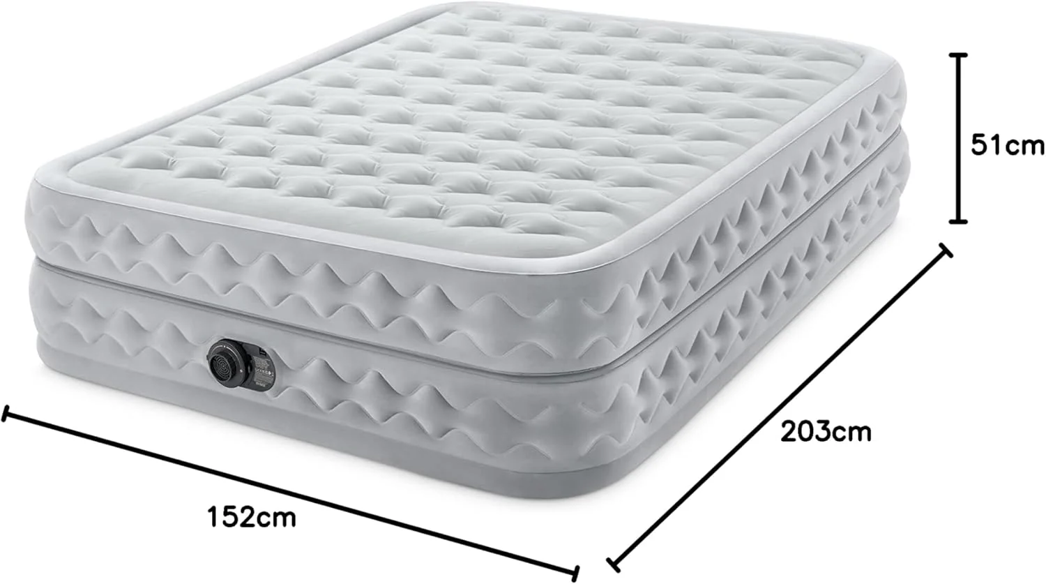 Intex 64428Np – Colchón Inflable Ultra Plush para 2 Personas con Fiber-Tech