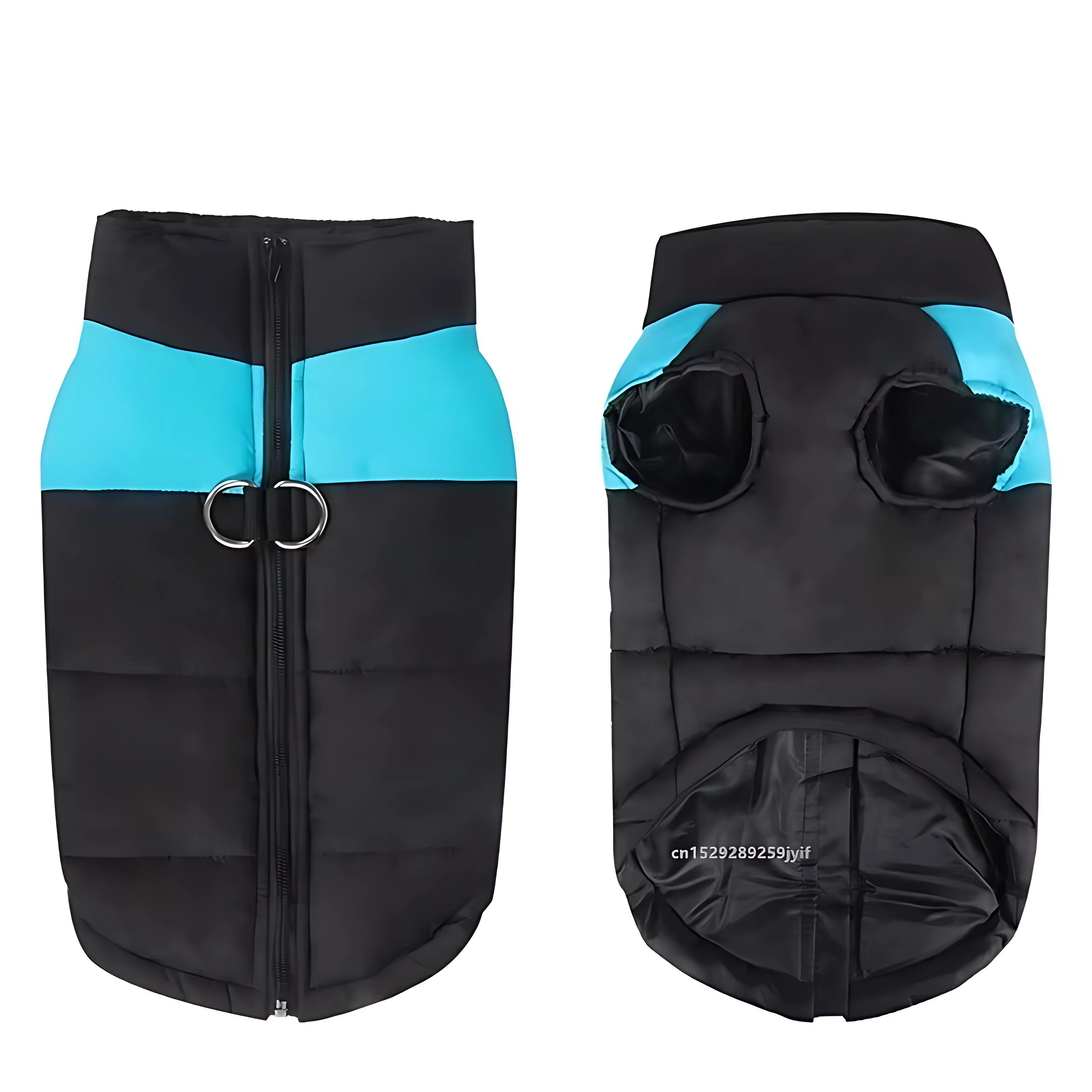 Waterproof Dog Winter Jacket – Warm Padded Coat with Zipper