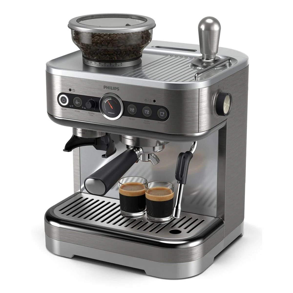 Superautomatisk kaffebryggare Philips PSA3218/01 Svart Stål 1350 W 15 bar 2,3 L