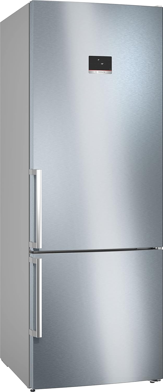 Bosch 4 Series KGN56XIDR Frigorífico Combinado de Libre Instalación, 193 x 70 cm, D, 400 L, NoFrost, Acero Inoxidable