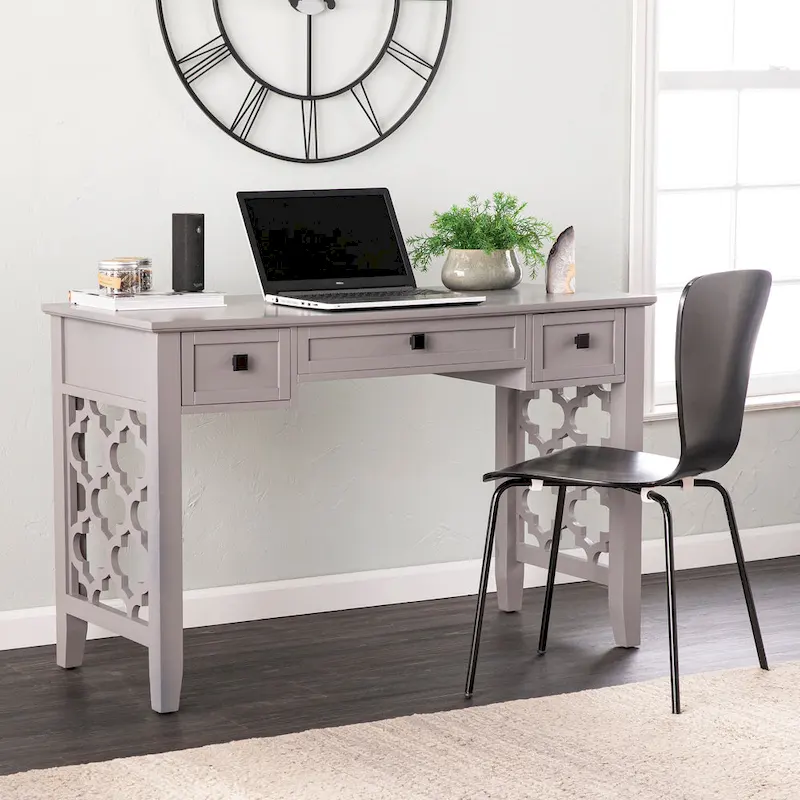 SEI Furniture Eden Writing Desk with Storage Solutions