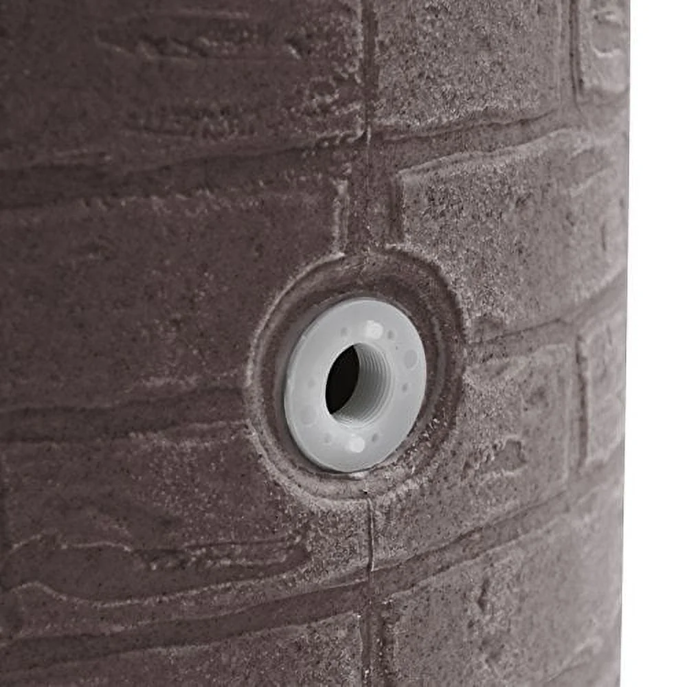 Good Ideas IMP-D50-DAR Impressions Downton Rain Saver Rain Barrel, 50 Gallon, Dark Granite