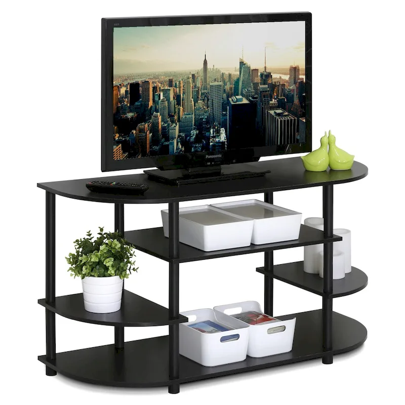 Porch & Den Manchester Brown MDF Corner Television Stand