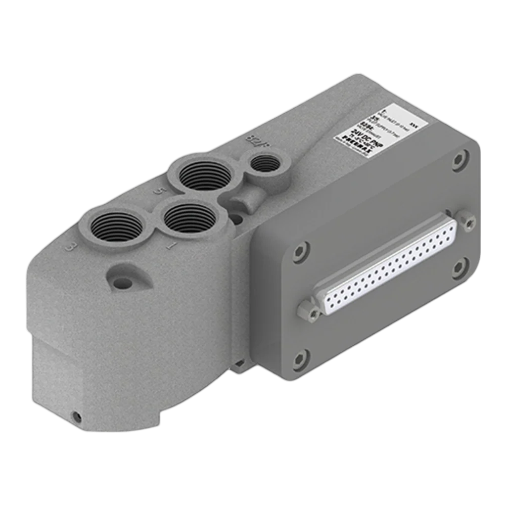 Pneumax 2530.02.37P OPTYMA32-F 37 Pin Left End Plate (Ext Pilot)