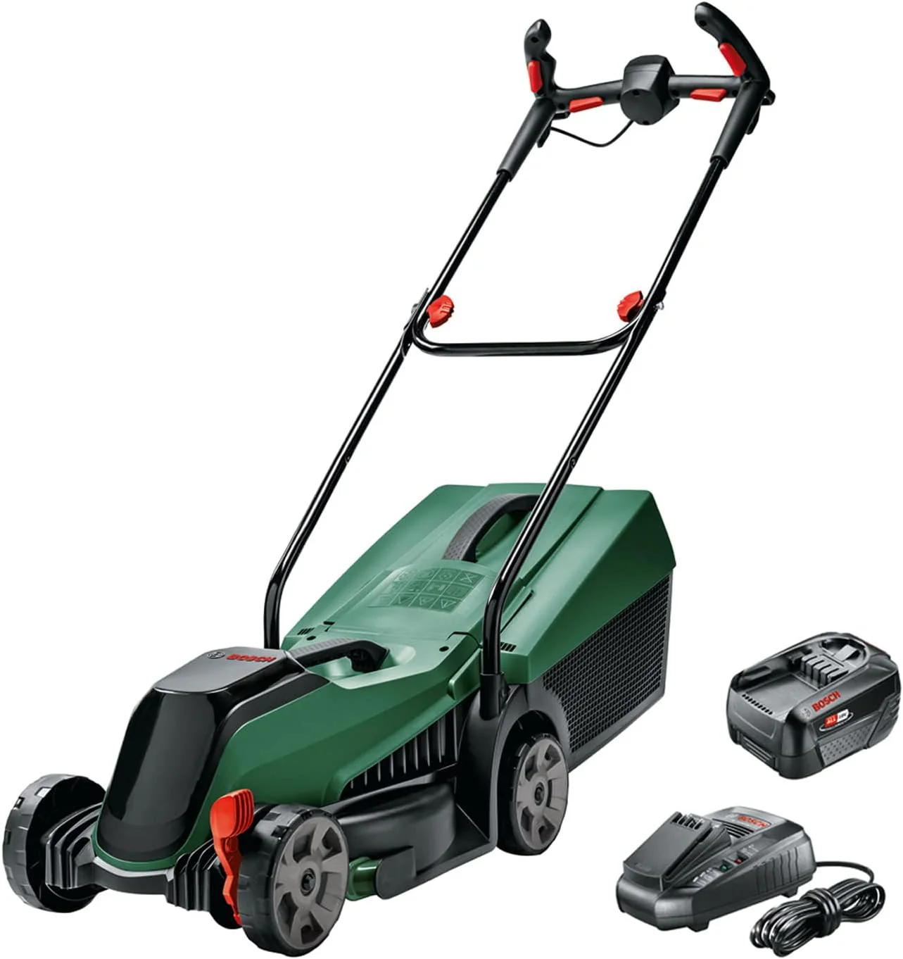 Bosch Home and Garden 06008B9A07 CityMower Battery Lawn Mower, 18 V, 1 Battery 4.0 Ah, Cutting Width: 32 cm, Lawns up to 300 m², Box Packaging