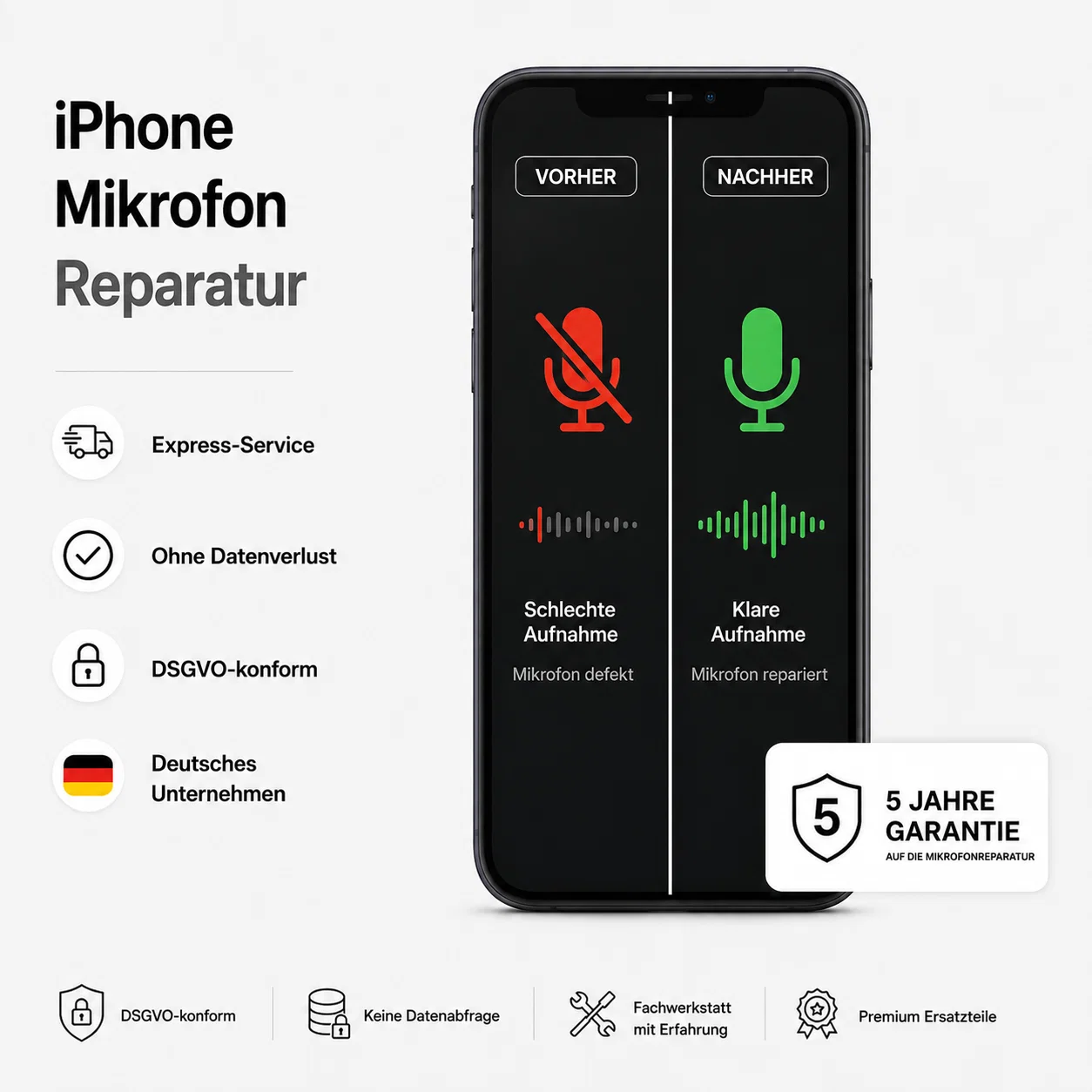 iPhone Mikrofon Reparatur