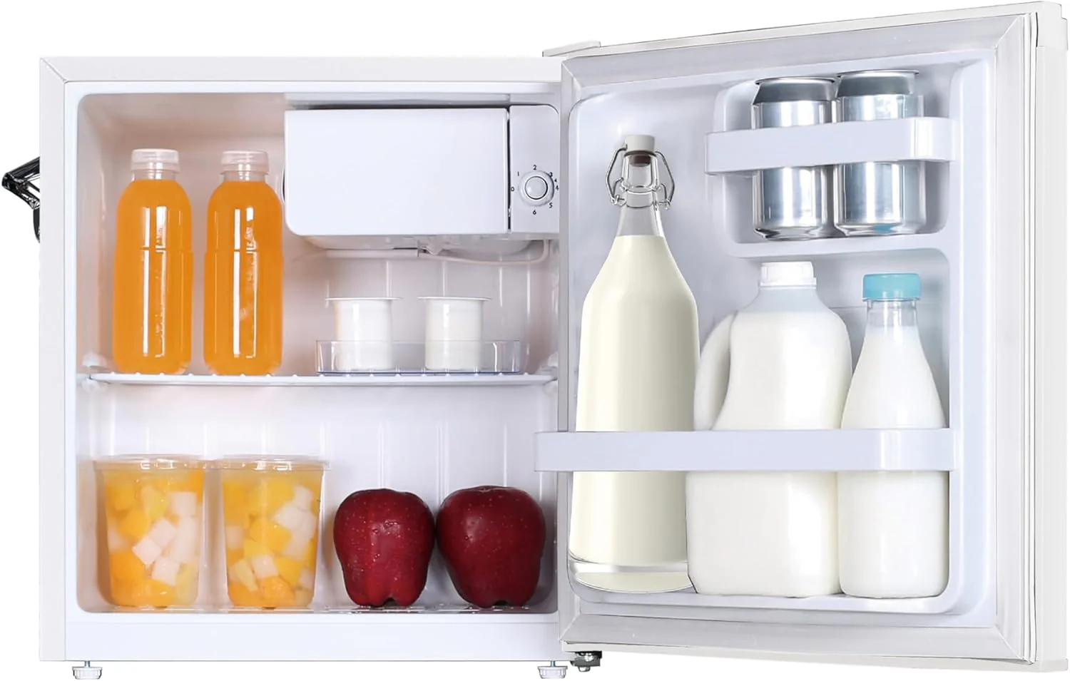Frigidaire EFR176 Retro Compact Fridge with Chiller Mini Refrigerator with Built-in Bottle Opener for Office, Bedroom, Dorm Room or Cabin, 1.6 cu ft 16