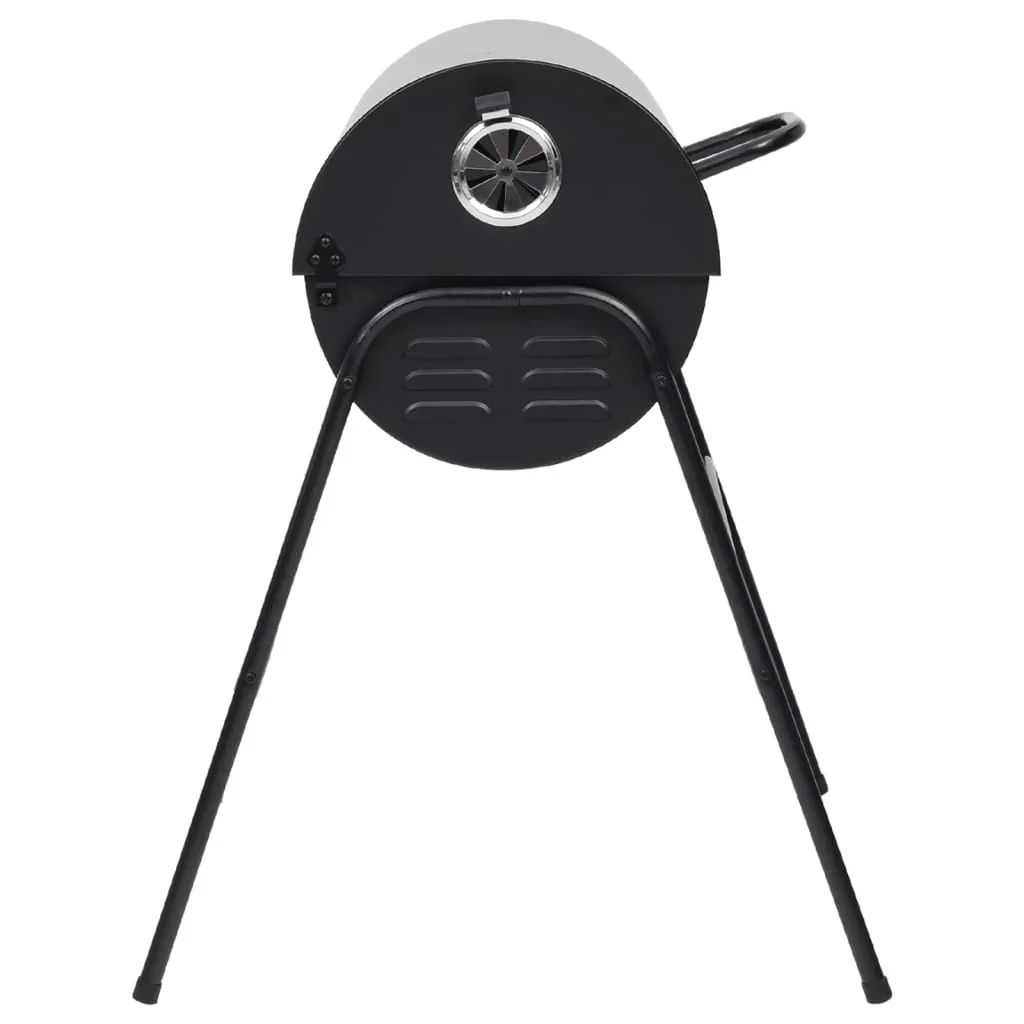 2026 Parrilla con 2 rejillas de cocción negra – Barbacoa portátil de 80x95x90 cm en acero