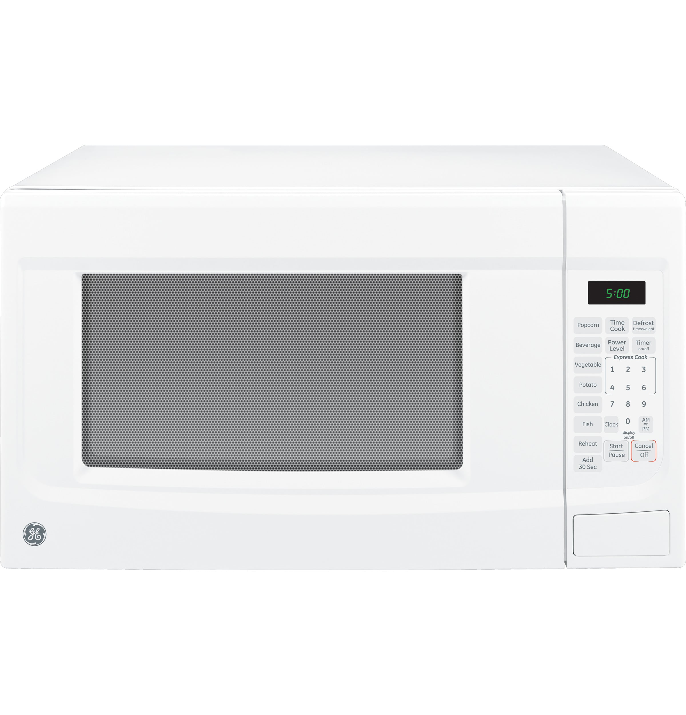 1.4 Cubic Foot Capacity Countertop Microwave Oven, White, JES1460DSWW