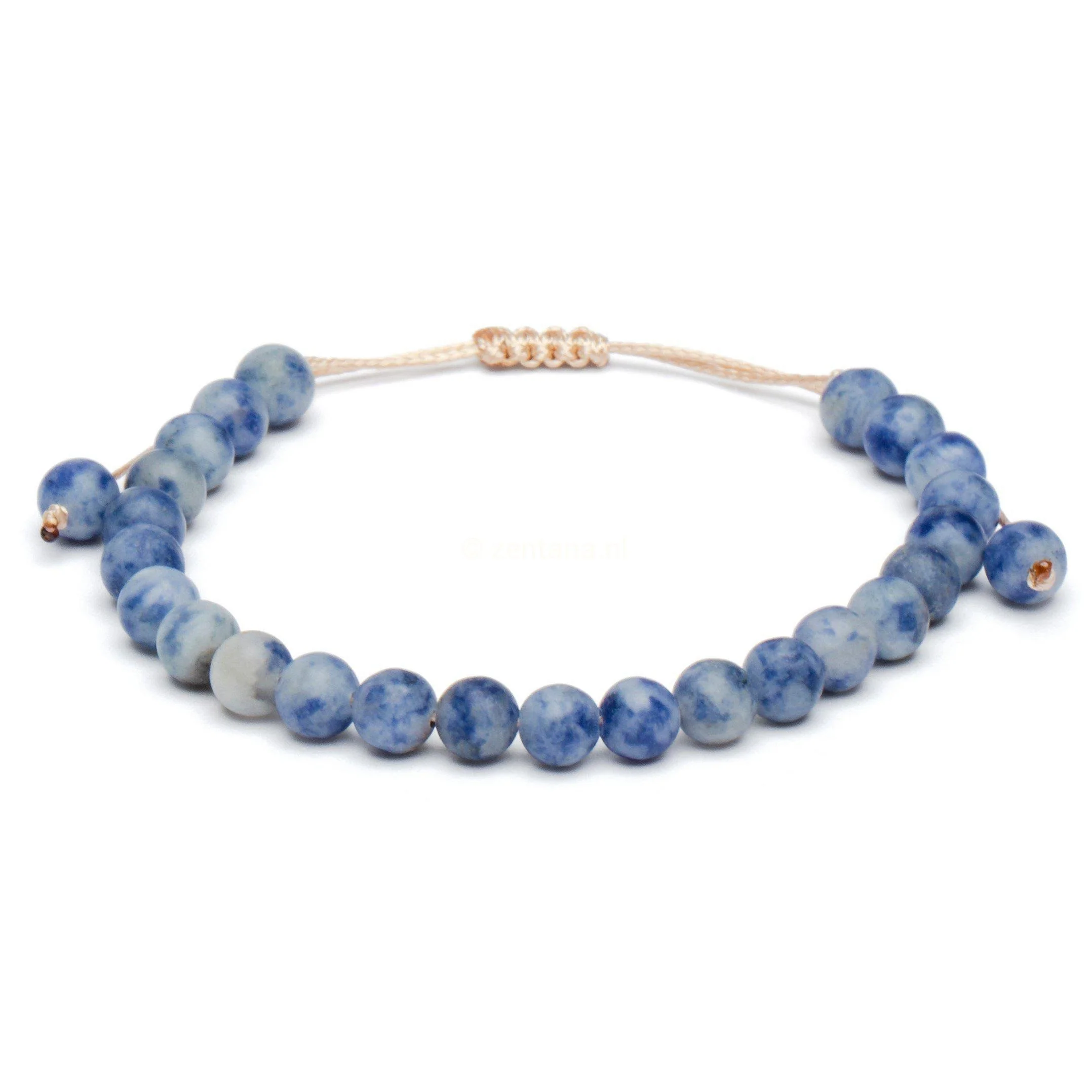 Balans Armband - Frosted Sodaliet - Verstelbaar - Loyaliteit