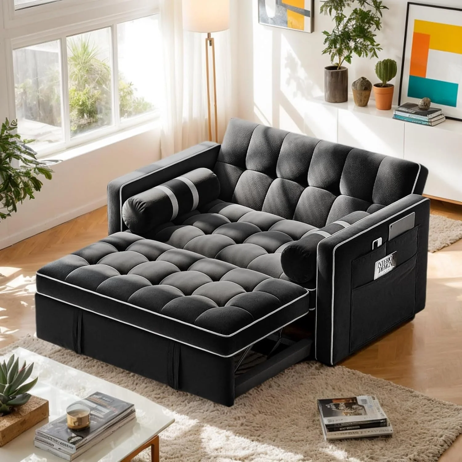 3 in 1 Convertible Sleeper Sofa Bed
