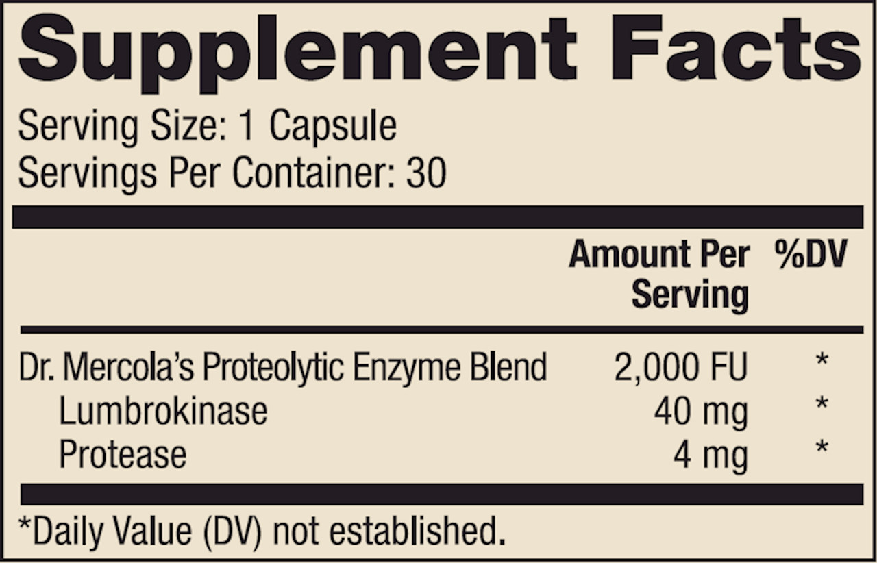 Lumbrokinase Enzymes 30 capsules
