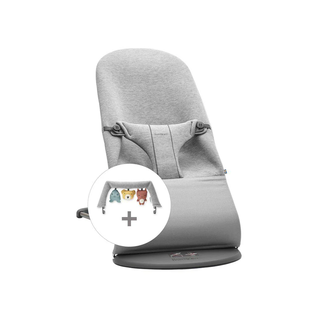 Hamaca BabyBjorn Bliss + Barra de Juguetes - Soft Friends