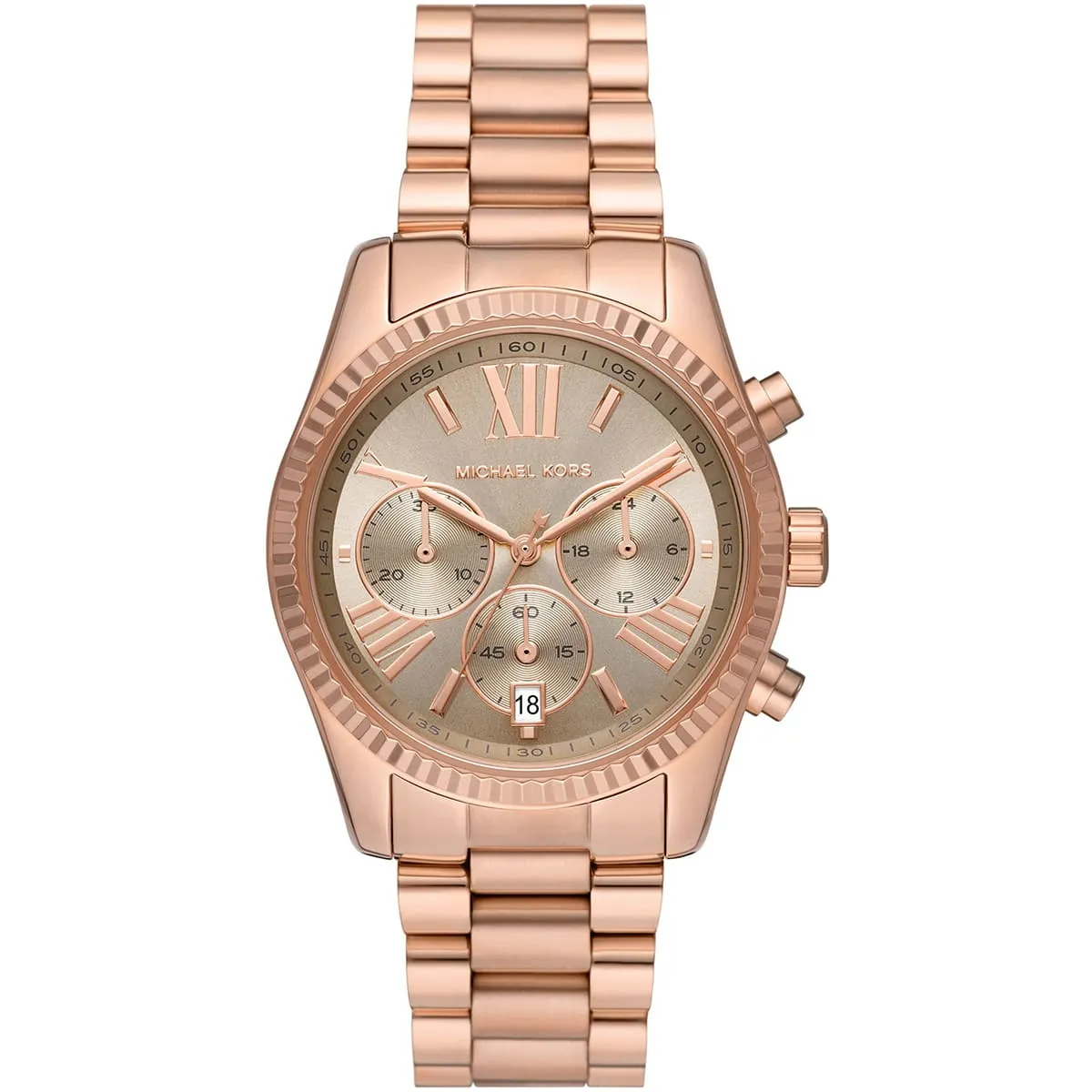 Michael Kors Lexington Chronograph Rose-gold Women's Watch - MK7217