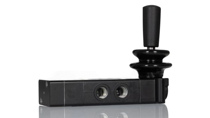Norgren X3367802, Super X 5/3 manual valve, Black, Lever/Spring/Lever, COE, G1/4