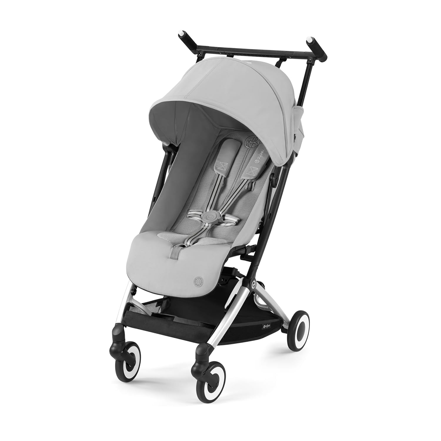CYBEX Gold Kinderwagen Libelle mit One-Pull Harness, Von ca. 6 Monaten bis ca. 4 Jahre (max. 22 kg), Ultraleicht (nur 6 kg), Almond Beige (Beige mit taupefarbenem Rahmen)