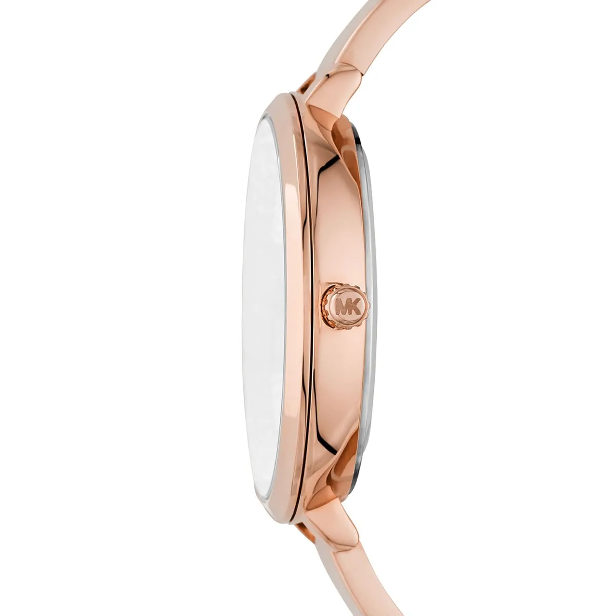 Michael Kors Charley Pavé Rose Gold Half-bangle Women's Watch - MK4433