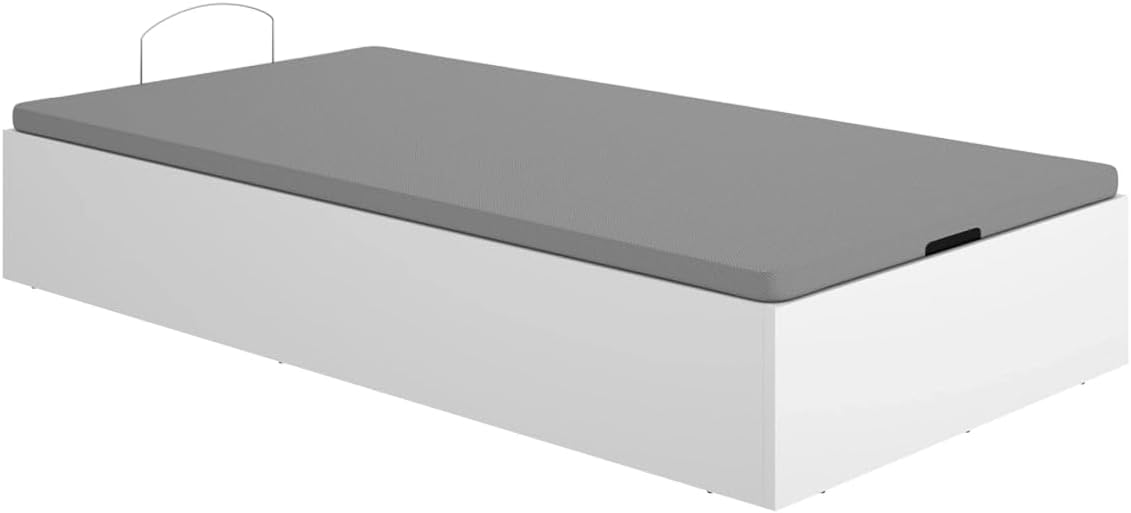 DEKIT - Pack Ahorro Juvenil Canapé abatible Nest con Colchón viscoelástico Nova 90 x 190 cm, Altura 20 cm