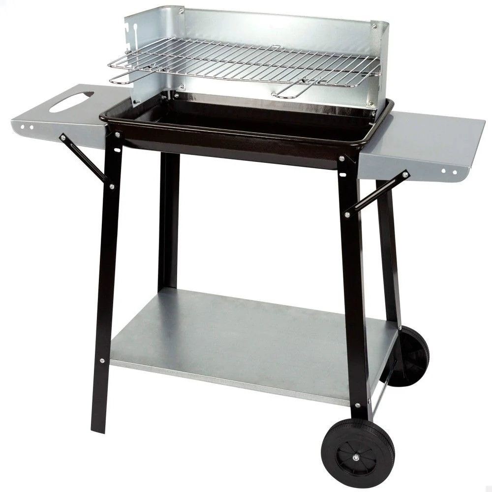 Barbacoa Carbón Portátil Con Parrilla 4 Alturas Aktive