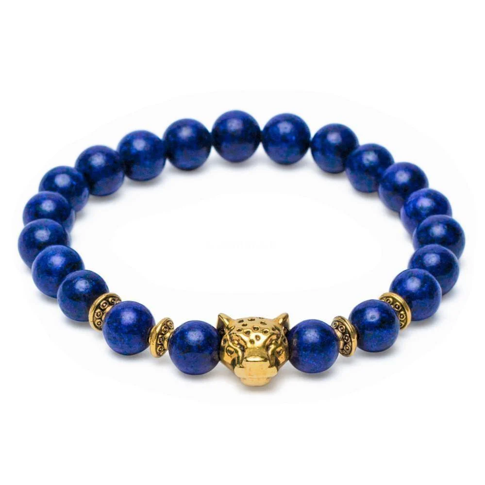 Balans Armband - Lapis Lazuli - Luipaard - Acceptatie