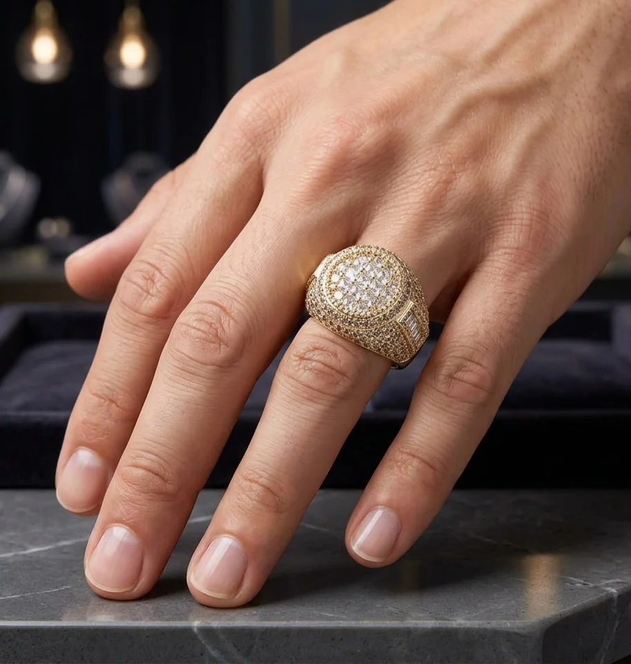Big Daddy Majesty Baguette Iced Out Ring