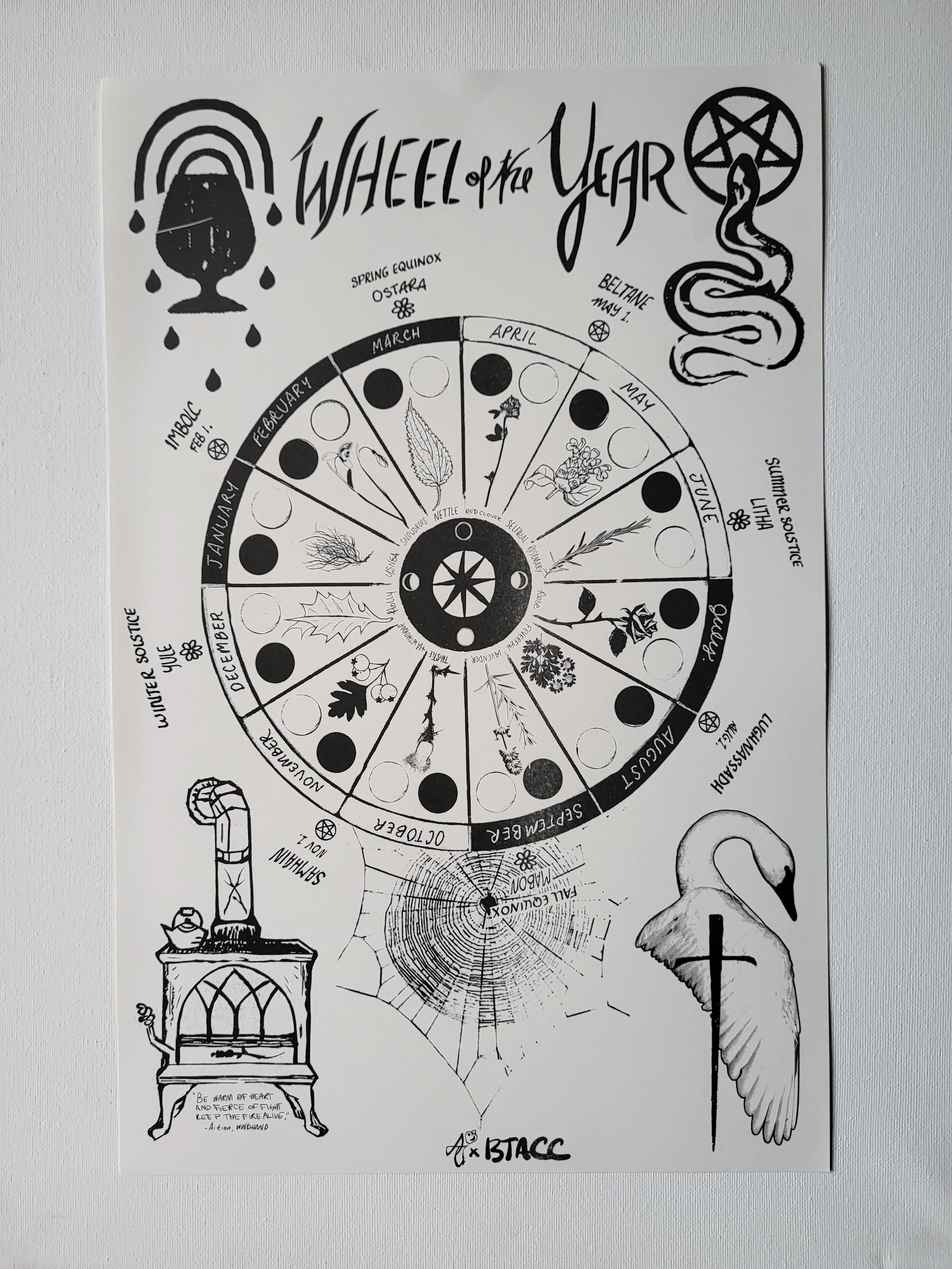 Wheel of the Year Calendar